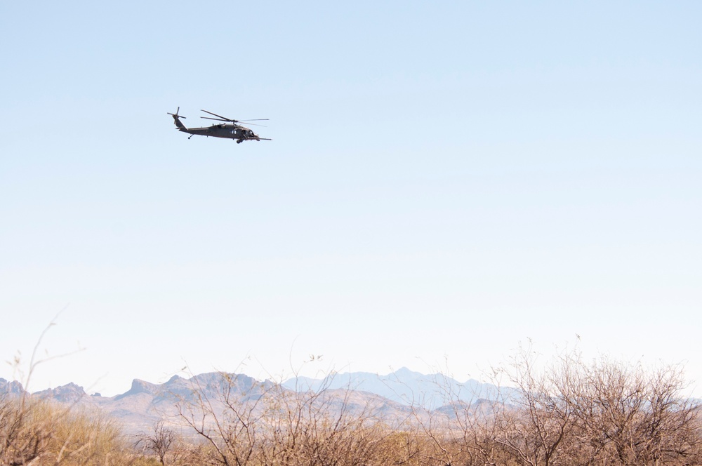 Combat Search and Rescue Pararescue Helicopter