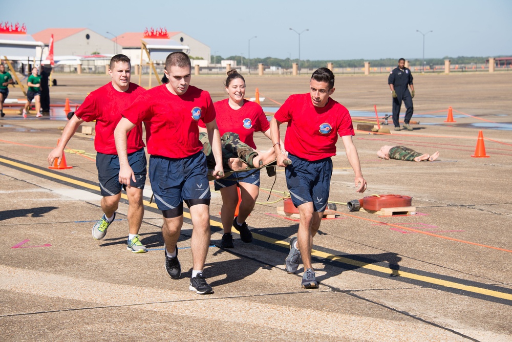 Fire Muster competition during Wingman Day