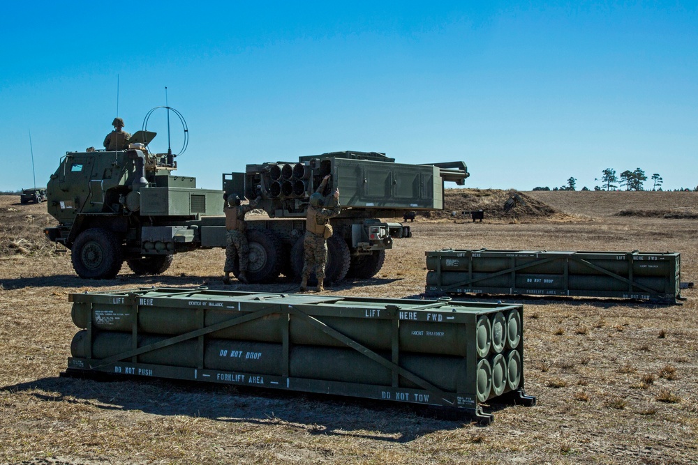 10th Marine Regiment HIMARS Firing Excercise