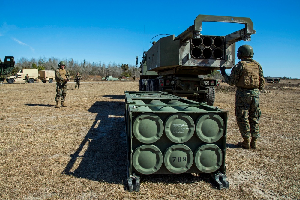 10th Marine Regiment HIMARS Firing Excercise