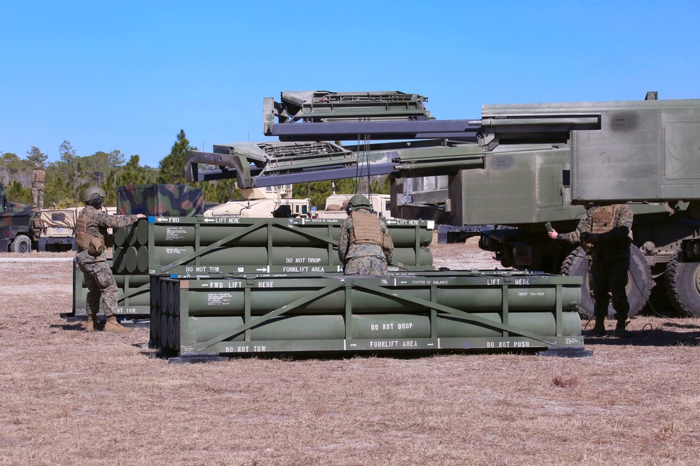 10th Marine Regiment HIMARS Firing Excercise