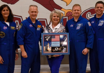 NASA Astronauts visit students at Hallett Elementary School