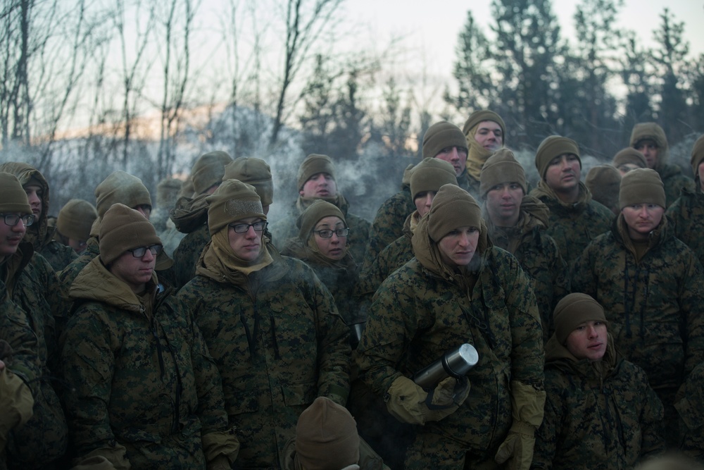 Marine Rotational Force Europe 17.1 participates in cold weather survival training
