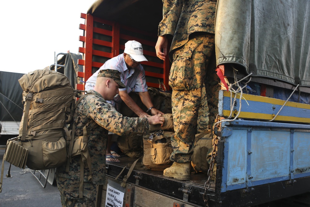 31st MEU disembarks for Cobra Gold 17