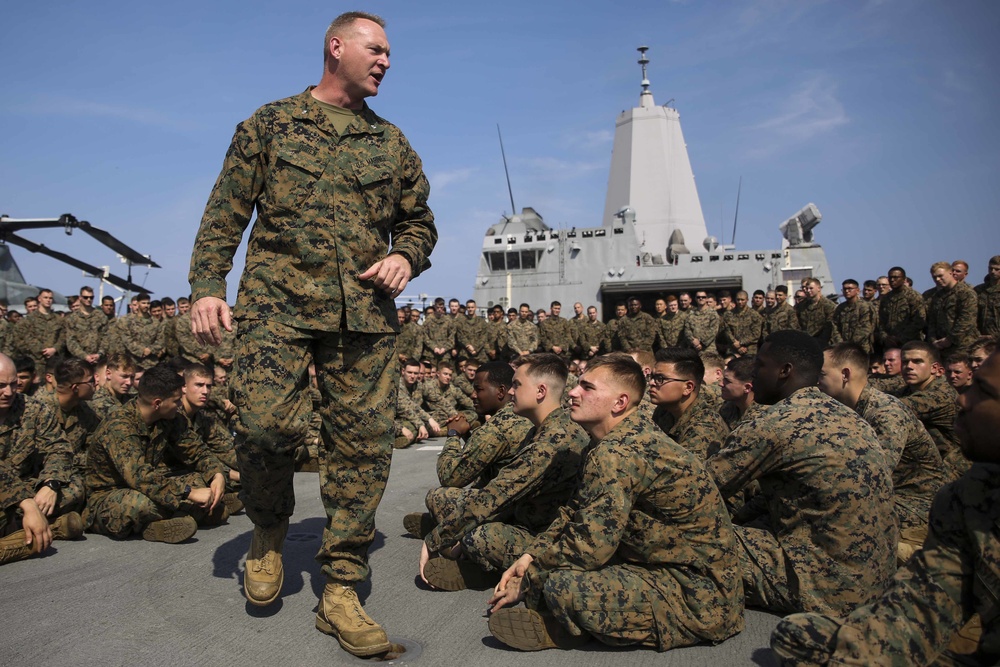 BLT 2/5 CO, sergeant major address 31st MEU Marines, Sailors