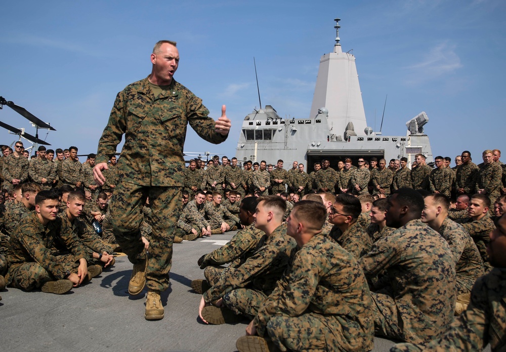 BLT 2/5 CO, sergeant major address 31st MEU Marines, Sailors