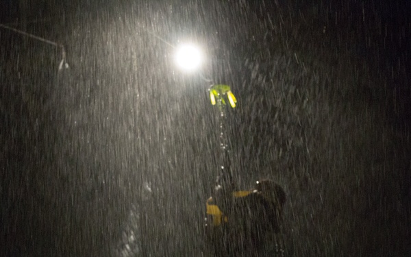 U.S. Marines practice water survival skills with Spanish allies