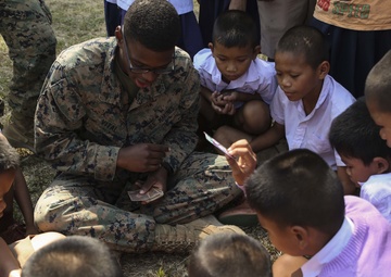 U.S. Marines engage with Thai community at Ban Khok Wat School