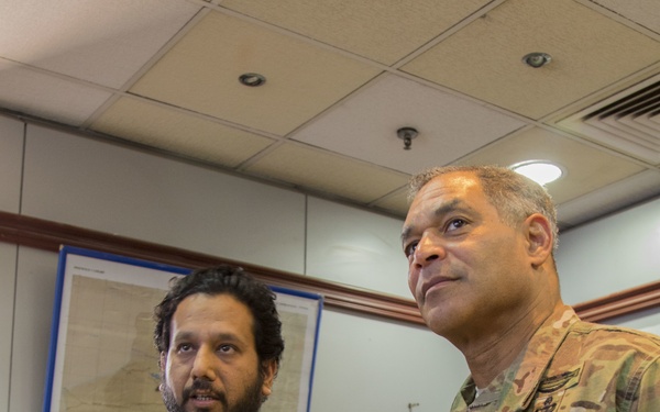 Lt. Gen. Michael X. Garrett Tours an ANHAM Warehouse