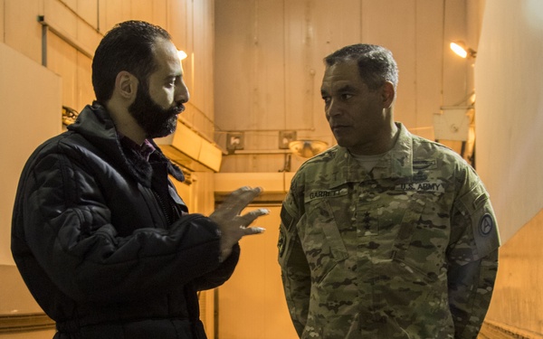 Lt. Gen. Michael X. Garrett Tours an ANHAM Warehouse