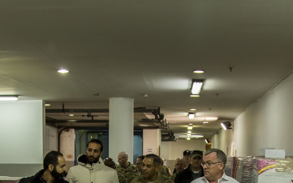 Lt. Gen. Michael X. Garrett Tours an ANHAM Warehouse