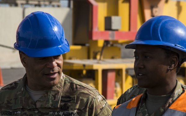 Lt. Gen. Michael X. Garrett Visits the Port of Shuaiba, Kuwait