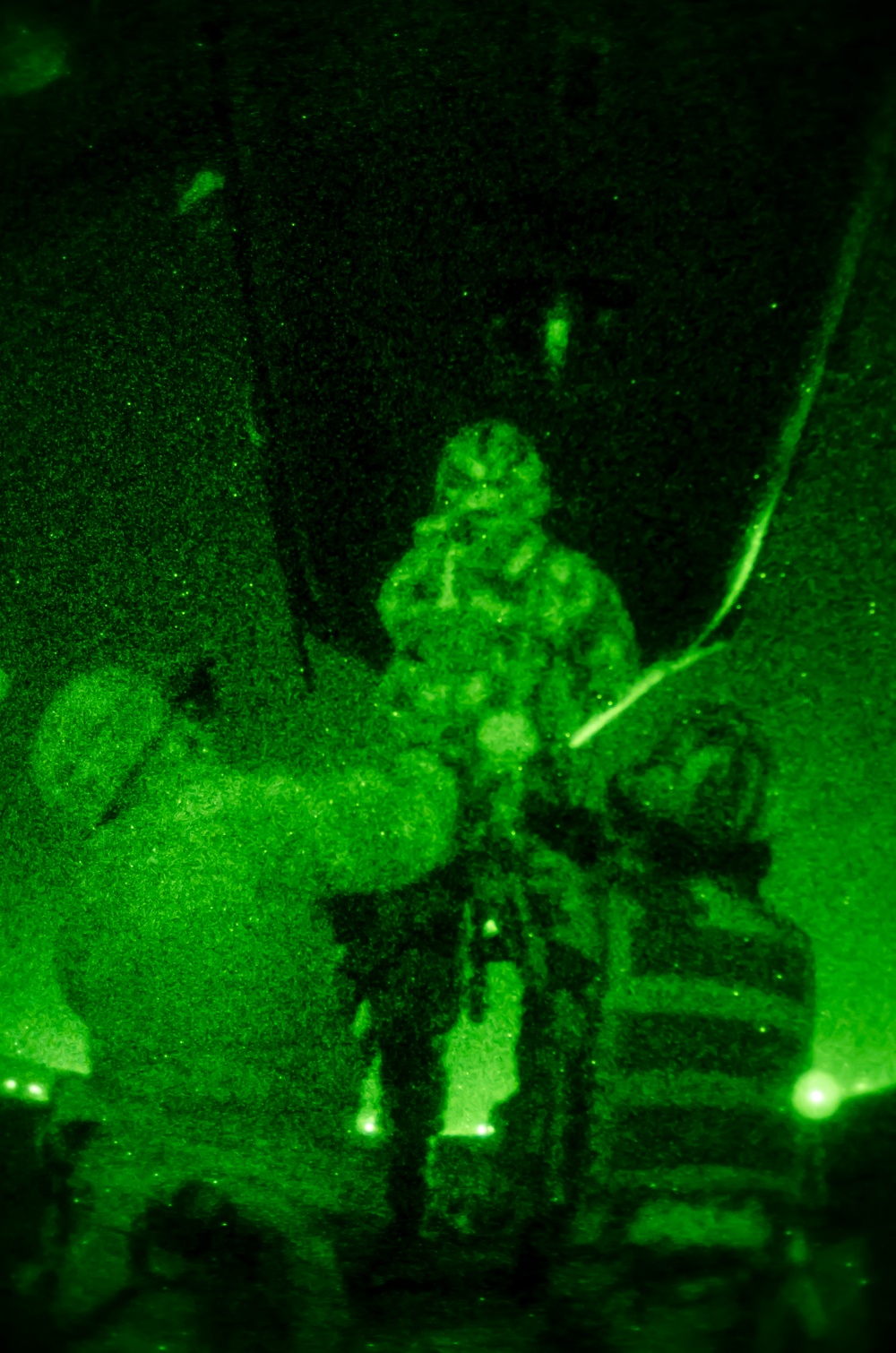 Soldiers Conduct Night Ops