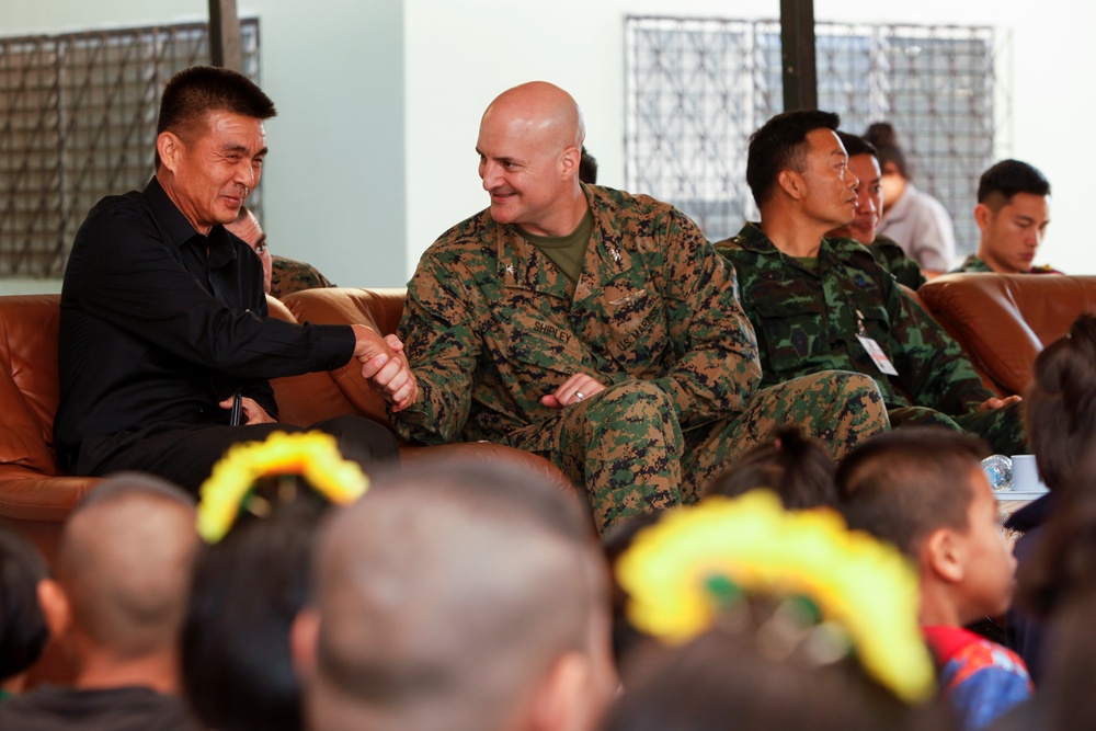 Marines Spend the Day with Students at the Ban Yang Noi Hua Sip School During Cobra Gold 2017
