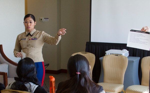 Students Learn Leadership Principles with Marines at the 2017 Society of Asian Scientists and Engineers Northeast Regional Conference