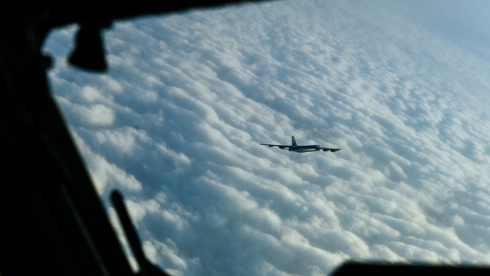 B-52 delivers kinetic package in support of OIR