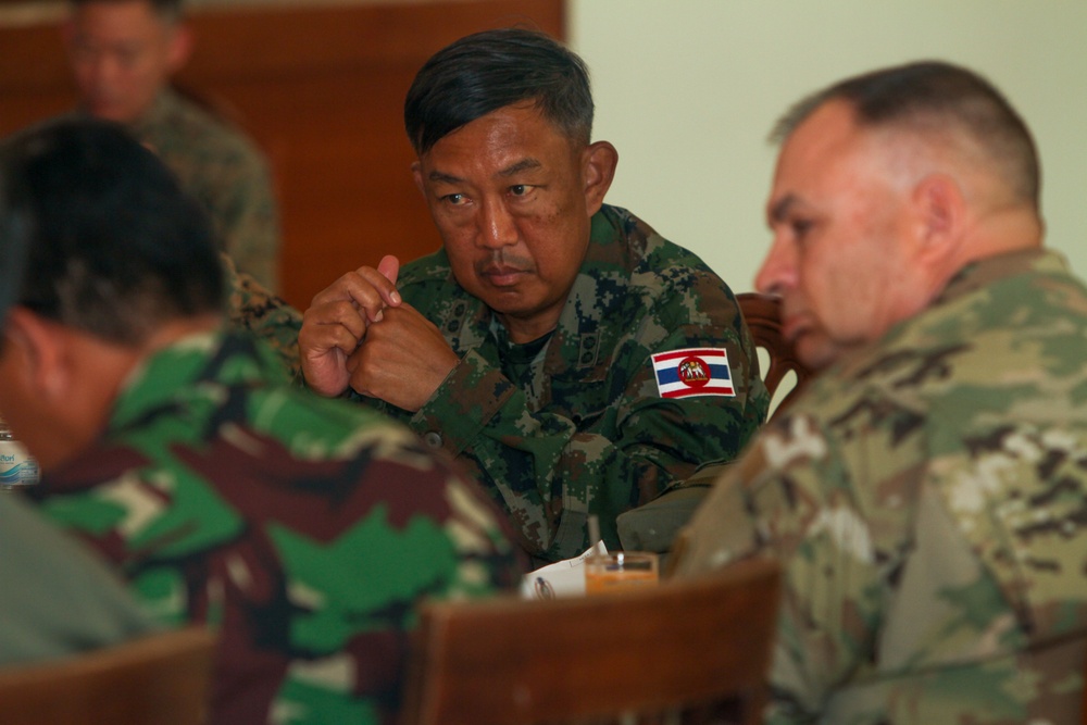 Senior military leaders discuss humanitarian operations during Cobra Gold