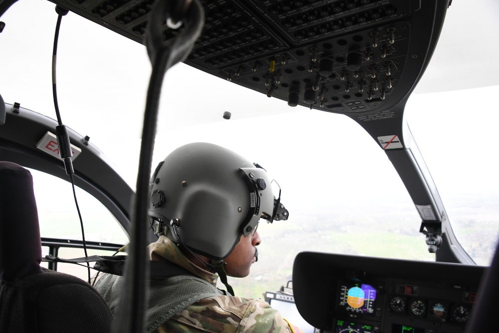 UH72 Flight over Merced County Assessing Flood Damage