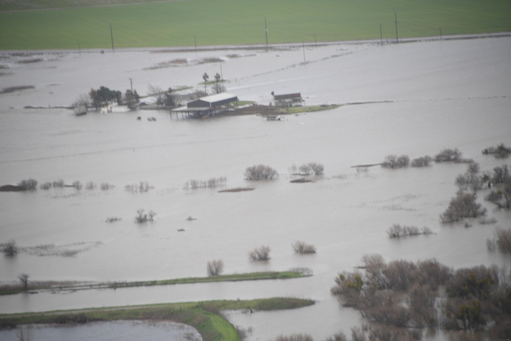 UH72 Flight over Merced County Assessing Flood Damage