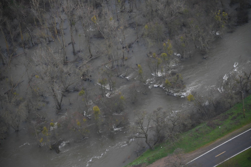 UH72 Flight over Merced County Assessing Flood Damage