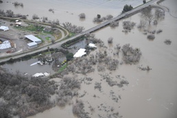 UH72 Flight over Merced County Assessing Flood Damage