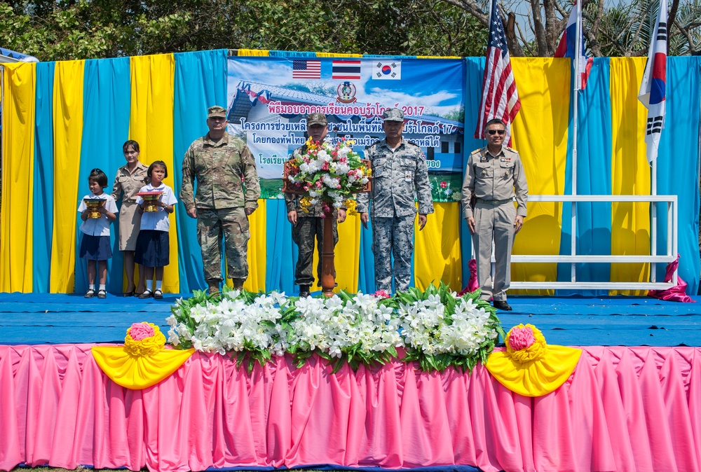 Building’s Dedication at Thai School is Foundation for Hope during Cobra Gold 2017