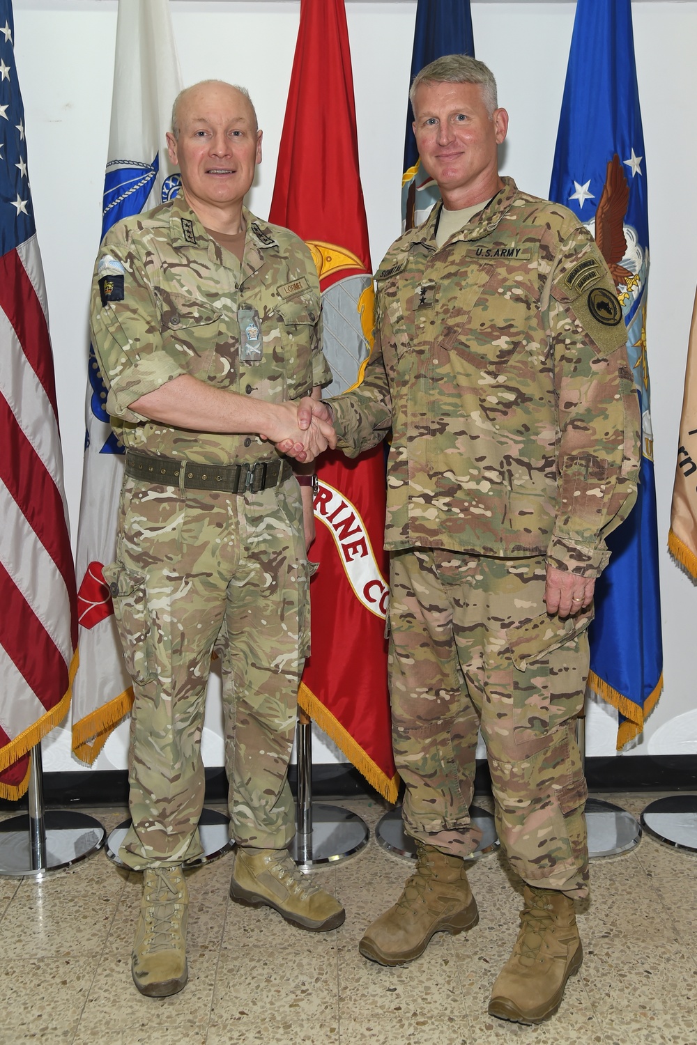 Lt. Gen. Sir John Lorimer visits Camp Lemonnier