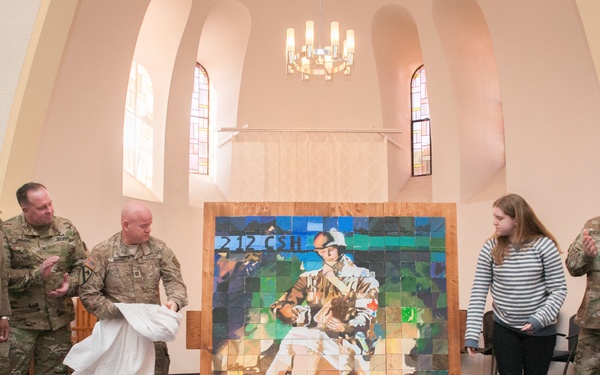 Children’s painting unveiled at Landstuhl