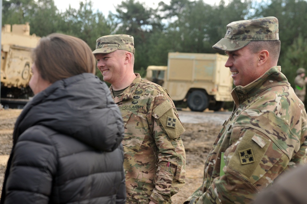 Staff delegates visit 4-10 CAV in Poland