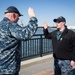 Personnel Specialist 2nd Class James McClain reenlistment