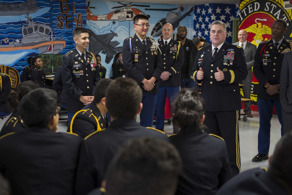 CSA visits students and faculty at the Phoenix Military Academy, Chicago, Ill., Feb. 17, 2017.