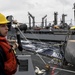 USS Wayne E. Meyer Performs Replenishment-at-Sea in the South China Sea