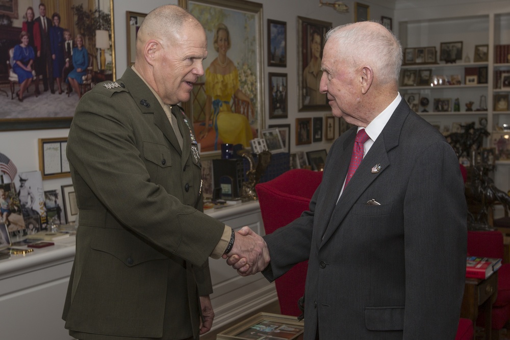 CMC Makes Ross Perot an Honorary Marine