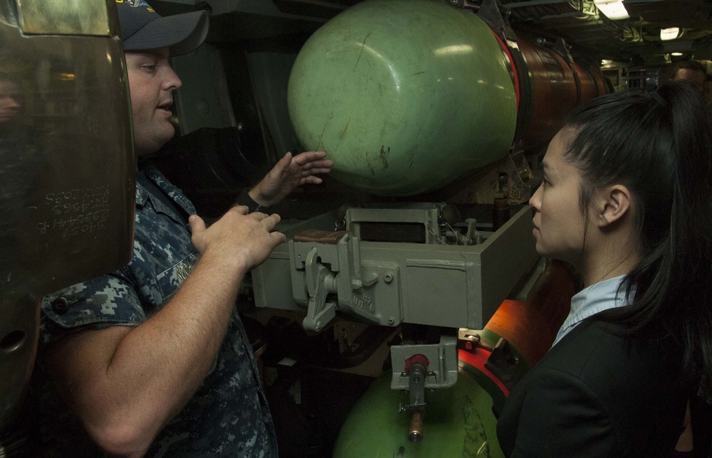STAFFDEL Briefed on Submarine Capabilities During Tour
