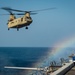 U.S. Army helicopters land on USS Greenbay