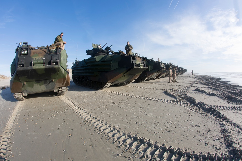 2nd Assault Amphibian Battalion Land to Shore Maneuvers