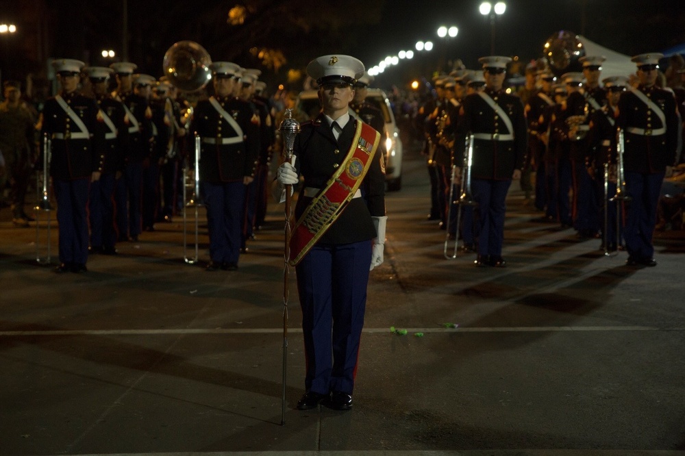 Marine Corps Band New Orleans performs for Mardi Gras 2017