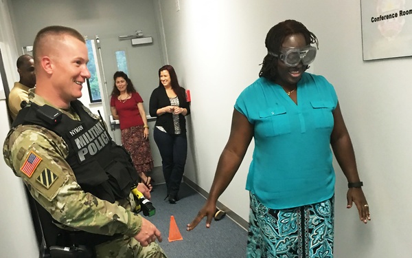 OTC Civilians walk the straight and narrow during safety training