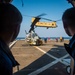 U.S. Army helicopters land on USS Greenbay