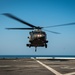 U.S. Army helicopters land on USS Greenbay