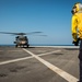 U.S. Army helicopters land on USS Greenbay