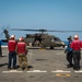 U.S. Army helicopters land on USS Greenbay