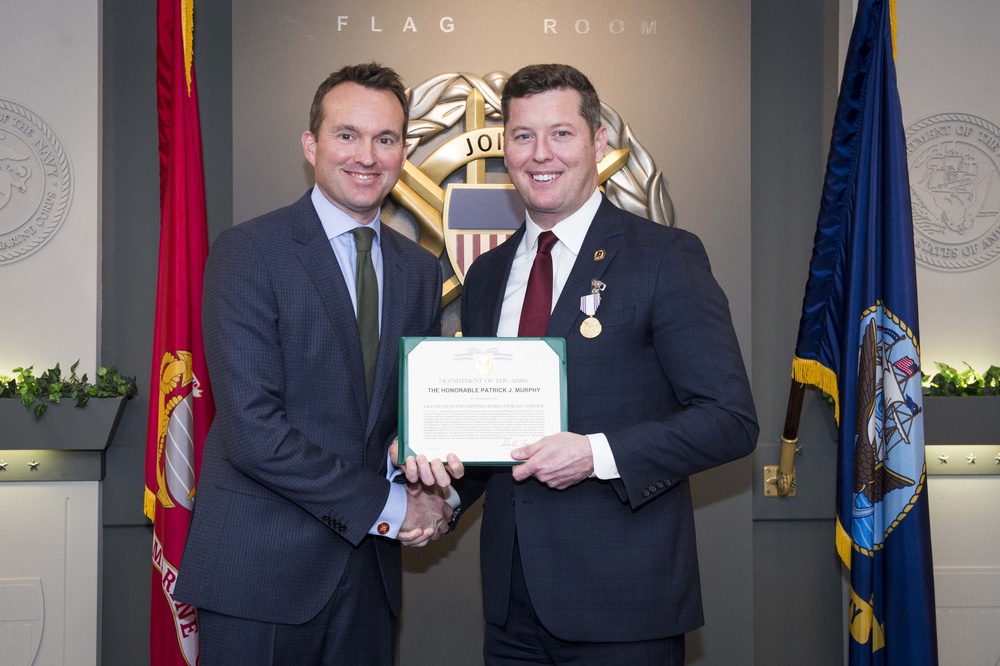 Under Secretary of the Army Patrick J. Murphy's farewell ceremony Jan. 17, 2017.