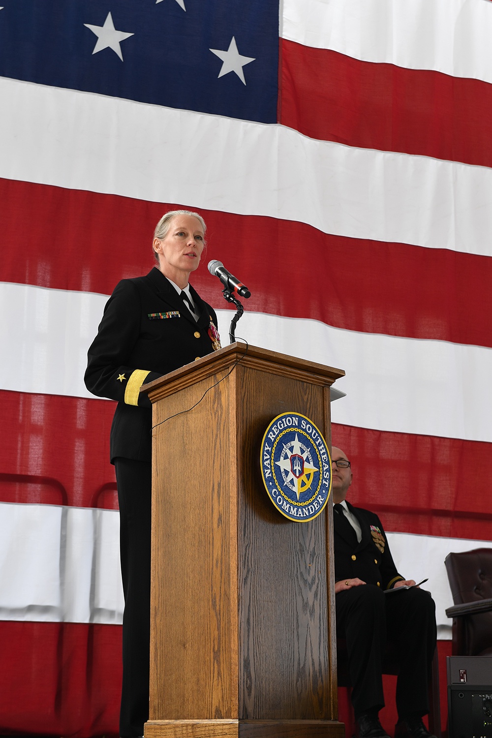 Commander, Navy Region Southeast (CNRSE) holds change of command ceremony at NAS Jacksonville