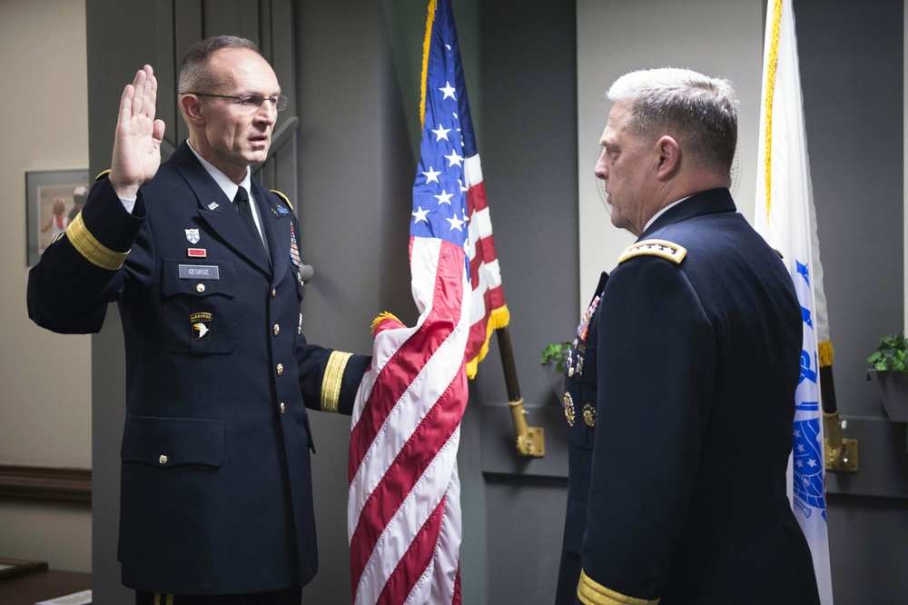 Promotion ceremony for Brig. Gen. Randy A. George