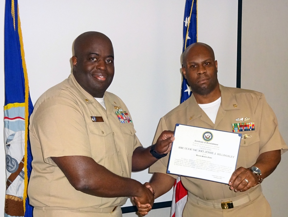 Chief Billingsley Stays Navy