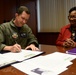 Col. Christopher Sage signs proclamation recognizing Military Saves Week