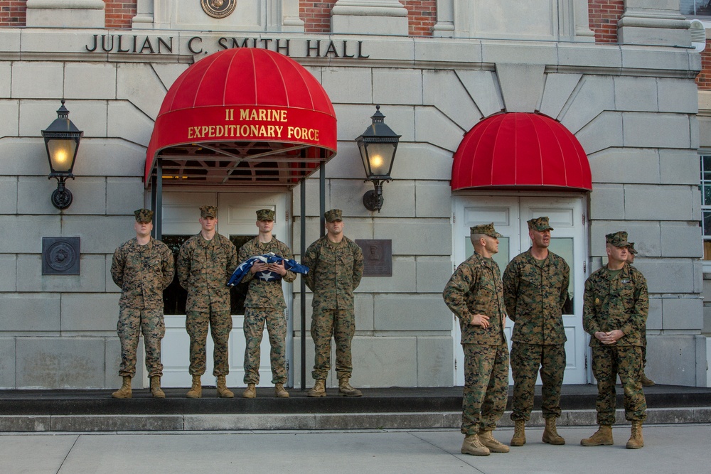 2d MARDIV Morning Colors and Awards Ceremony