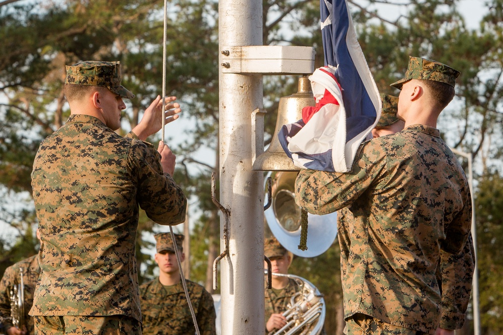 2d MARDIV Morning Colors and Awards Ceremony