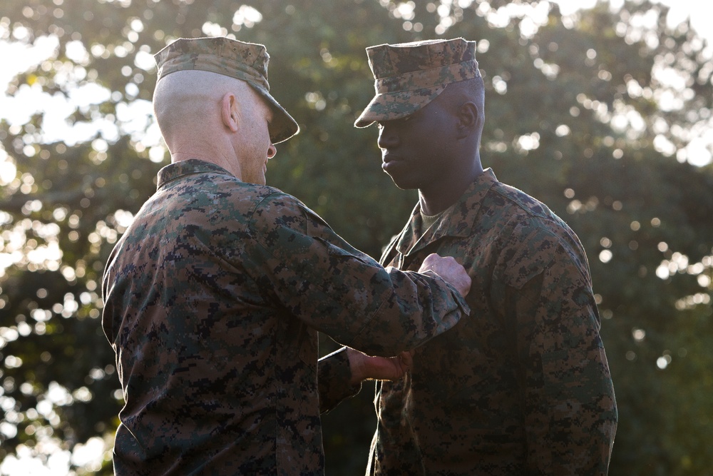 2d MARDIV Morning Colors and Awards Ceremony